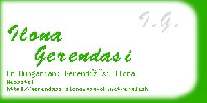 ilona gerendasi business card